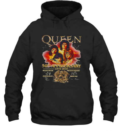 Queen 50Th Anniversary 1970 2020 Thank You For The Memories T-Shirt Unisex Hoodie