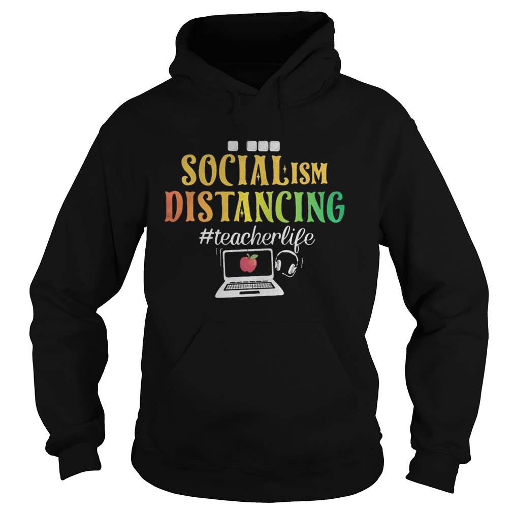 SOCIAL ISM DISTANCING TEACHERLIFE APPLE LAPTOP  Hoodie