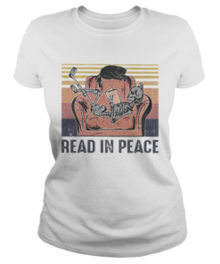 Skeleton Cat Read in peace vintage retro  Classic Ladies