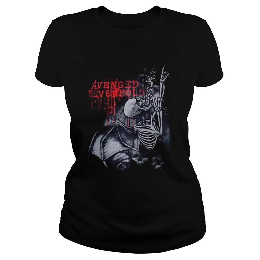 Skeleton bat avenged sevenfold Classic Ladies