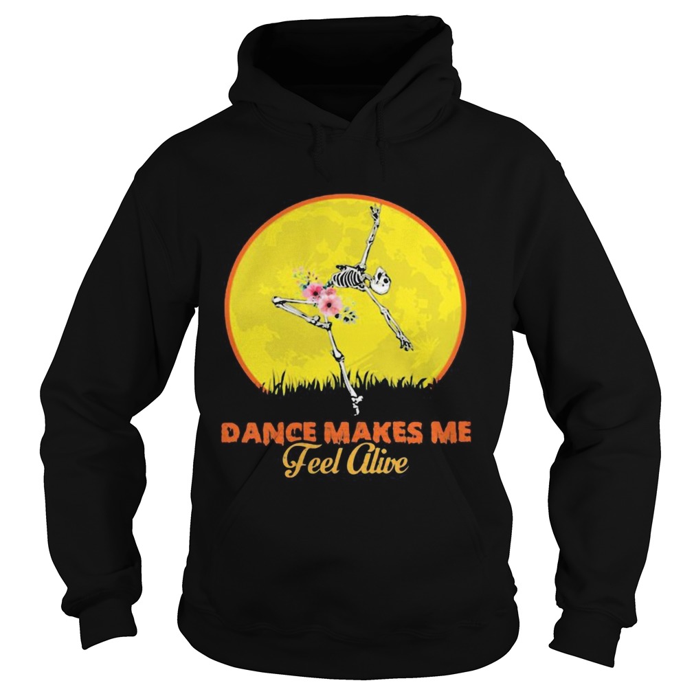 Skeleton dance make me feel alive floral sunset  Hoodie