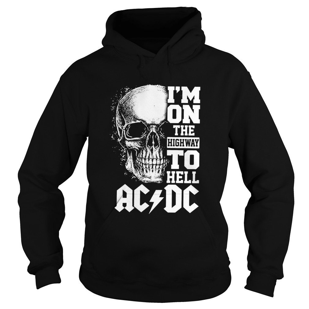 Skull Im On The Highway To Hell AC DC Hoodie