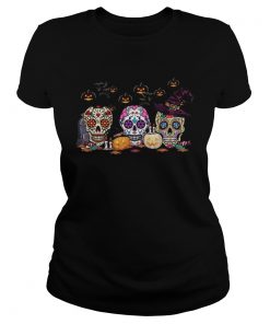 Skull Witch Pumpkin Halloween  Classic Ladies