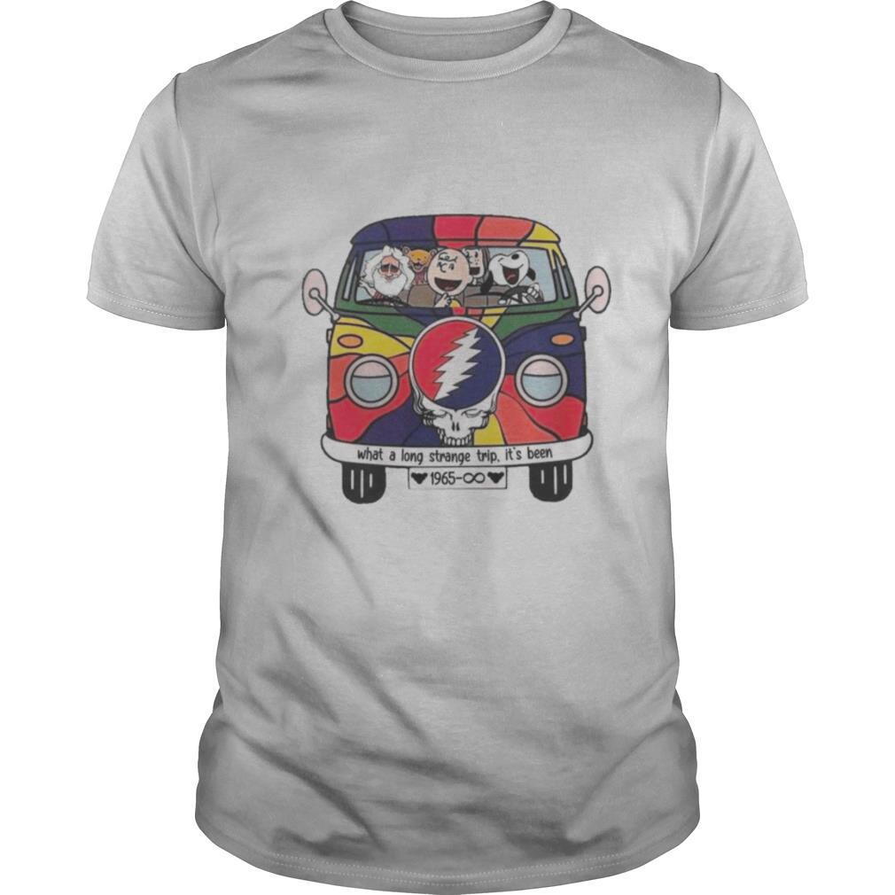 Snoopy And The Peanut Dancing Beer Lover What A Long Strange Trip It’s Been shirt