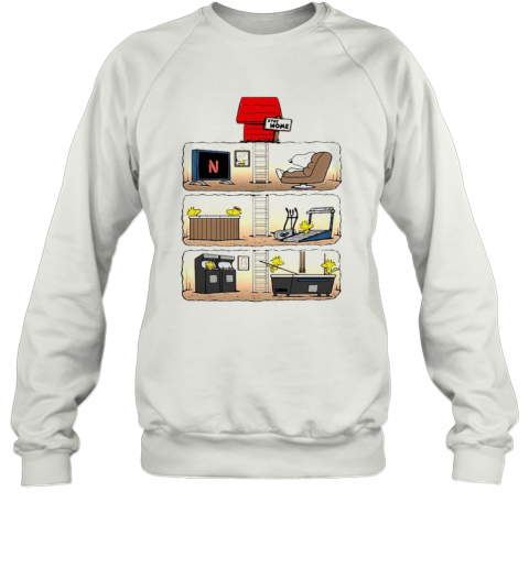 Snoopy And Woodstock Stay Home T-Shirt Unisex Sweatshirt