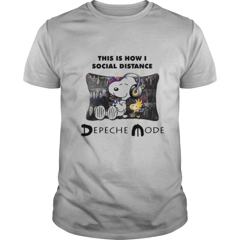 Snoopy This Is How I Social Distance Depeche Mode shirt