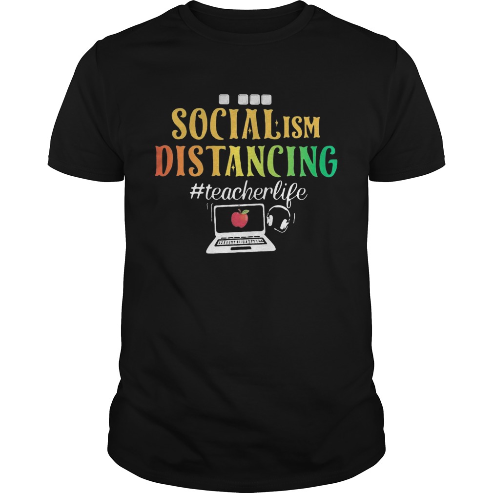 Social ISM Distancing Teacherlife Apple Laptop shirt