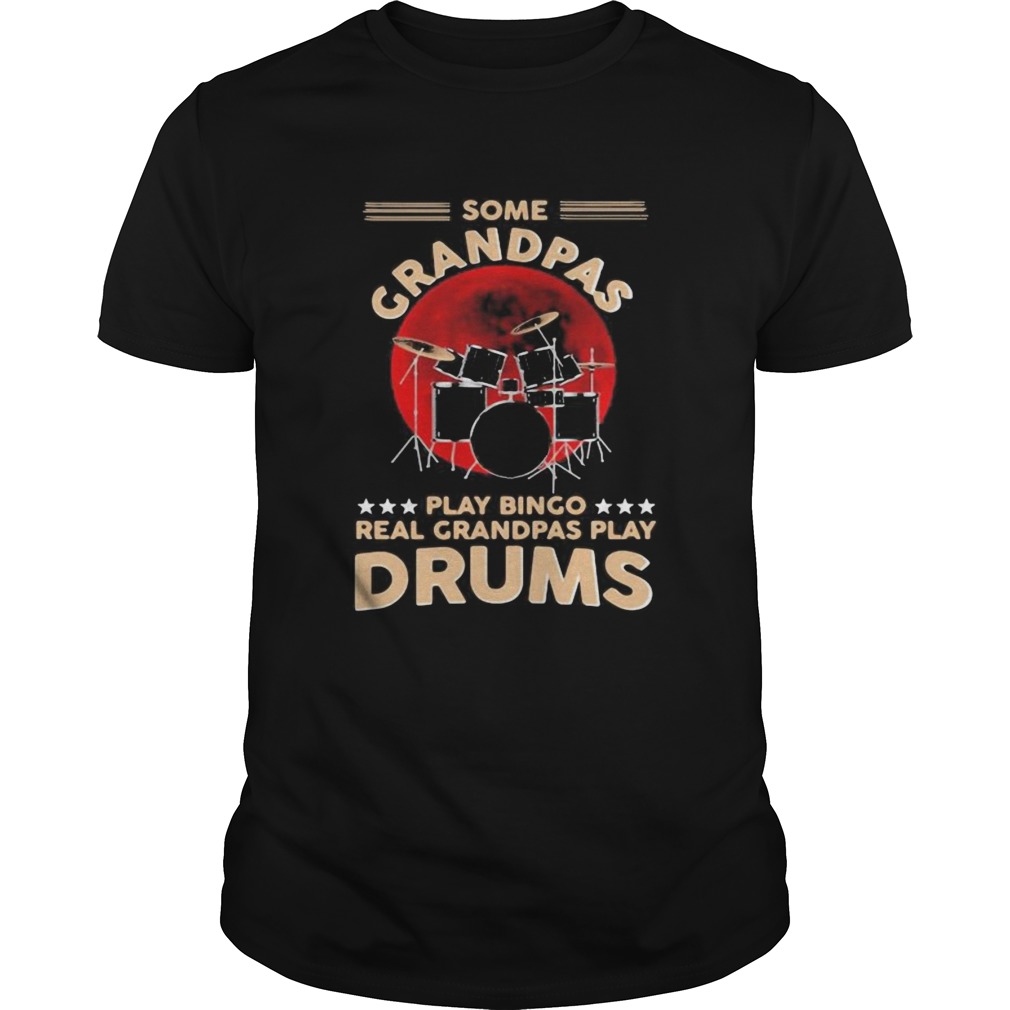 Some grandpas playing bingo real grandpas play drums sunset shirt