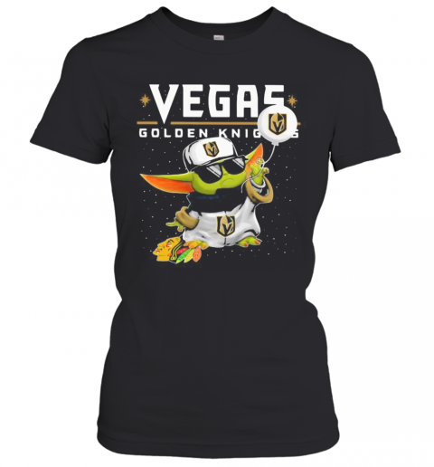 Star War Baby Yoda Vegas Golden Knights T-Shirt Classic Women's T-shirt