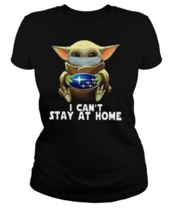 Star Wars Baby Yoda Mask Hug Subaru I Cant Stay At Home shirt