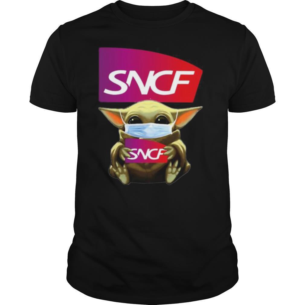 Star wars baby yoda mask hug sncf shirt