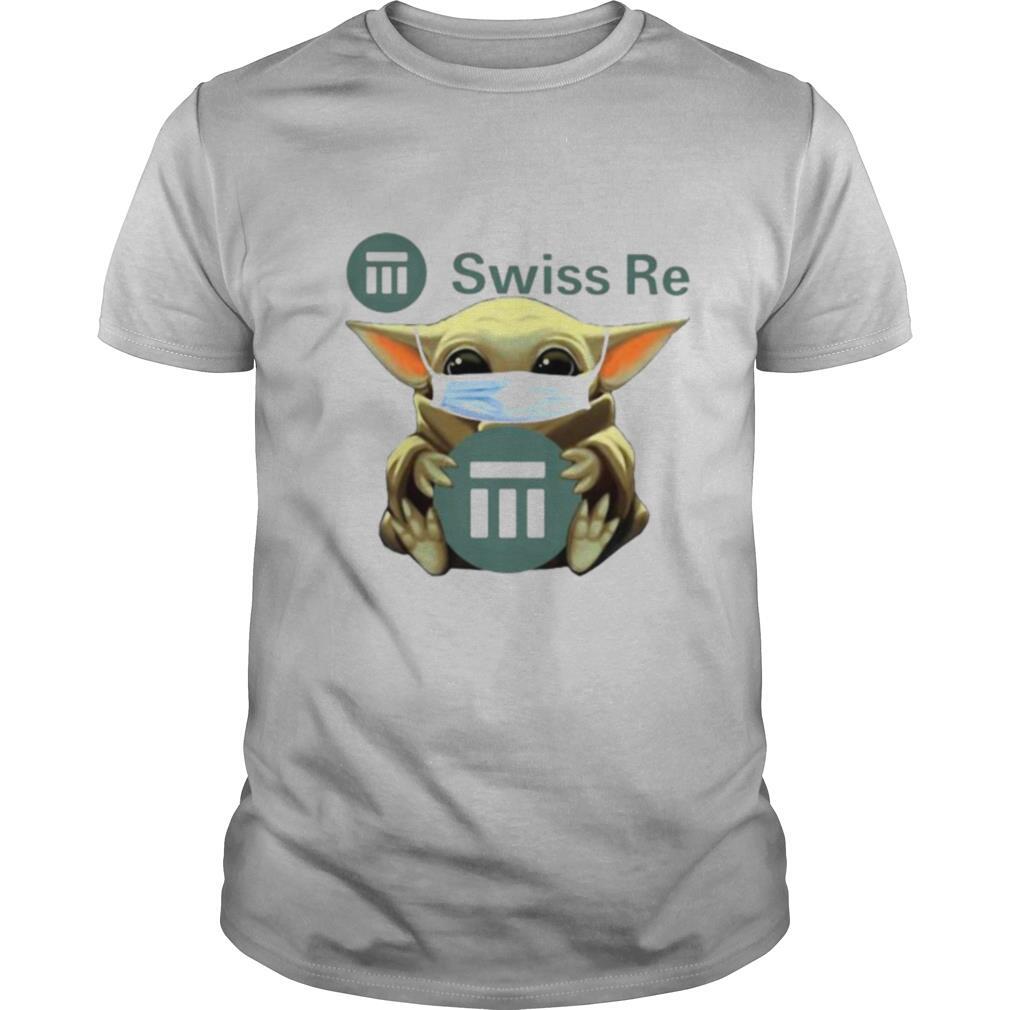 Star wars baby yoda mask hug swiss re shirt