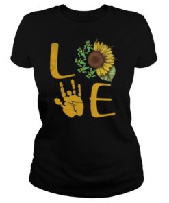 Sunflower Bear Skeleton Hand Love shirt