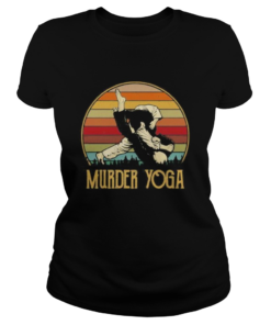 Taekwondo murder yoga vintage retro black  Classic Ladies