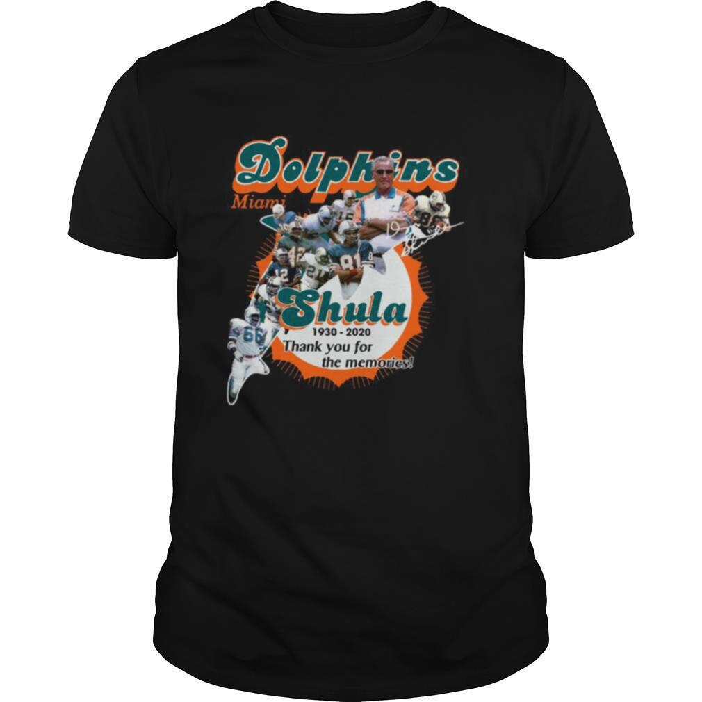 Thank You For The Memories Don Shula Signature shirt