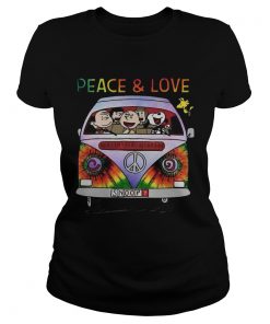 The Peanuts Hippie Driver Peace And Love  Classic Ladies