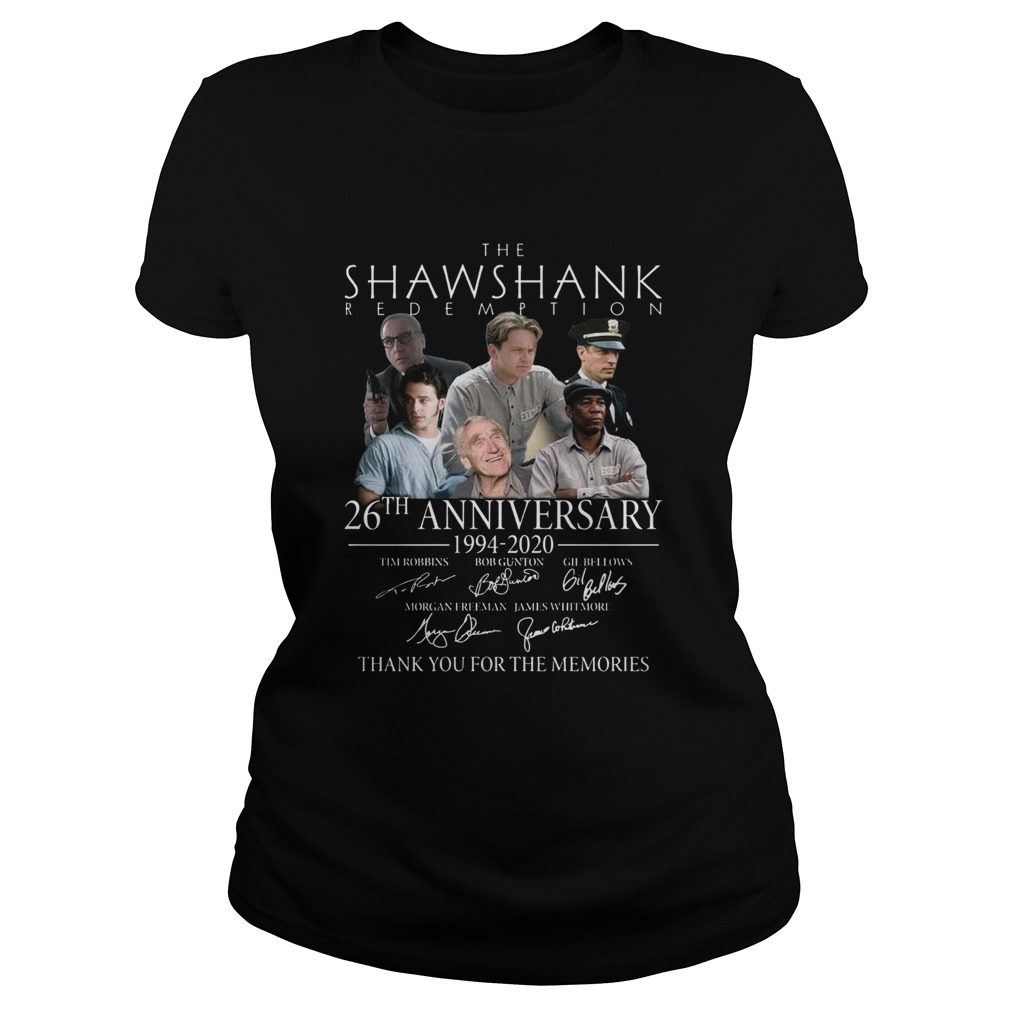 The Shawshank Redemption 26th Anniversary 19942020 Signature Thank You For The Memories  Classic Ladies