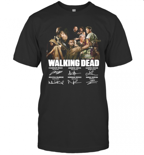 The Walking Dead Movie Characters Signatures T-Shirt