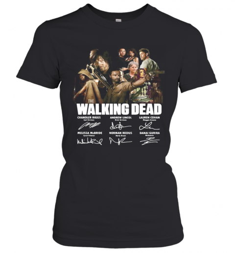 The Walking Dead Movie Characters Signatures T-Shirt Classic Women's T-shirt