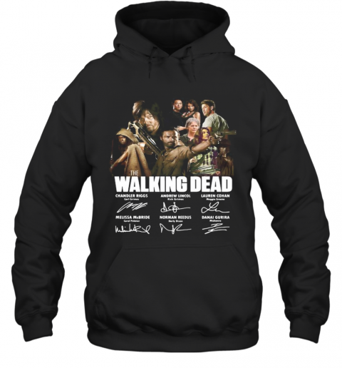 The Walking Dead Movie Characters Signatures T-Shirt Unisex Hoodie