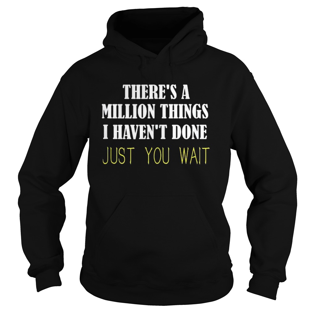 Theres a million things i havent done just you wait  Hoodie