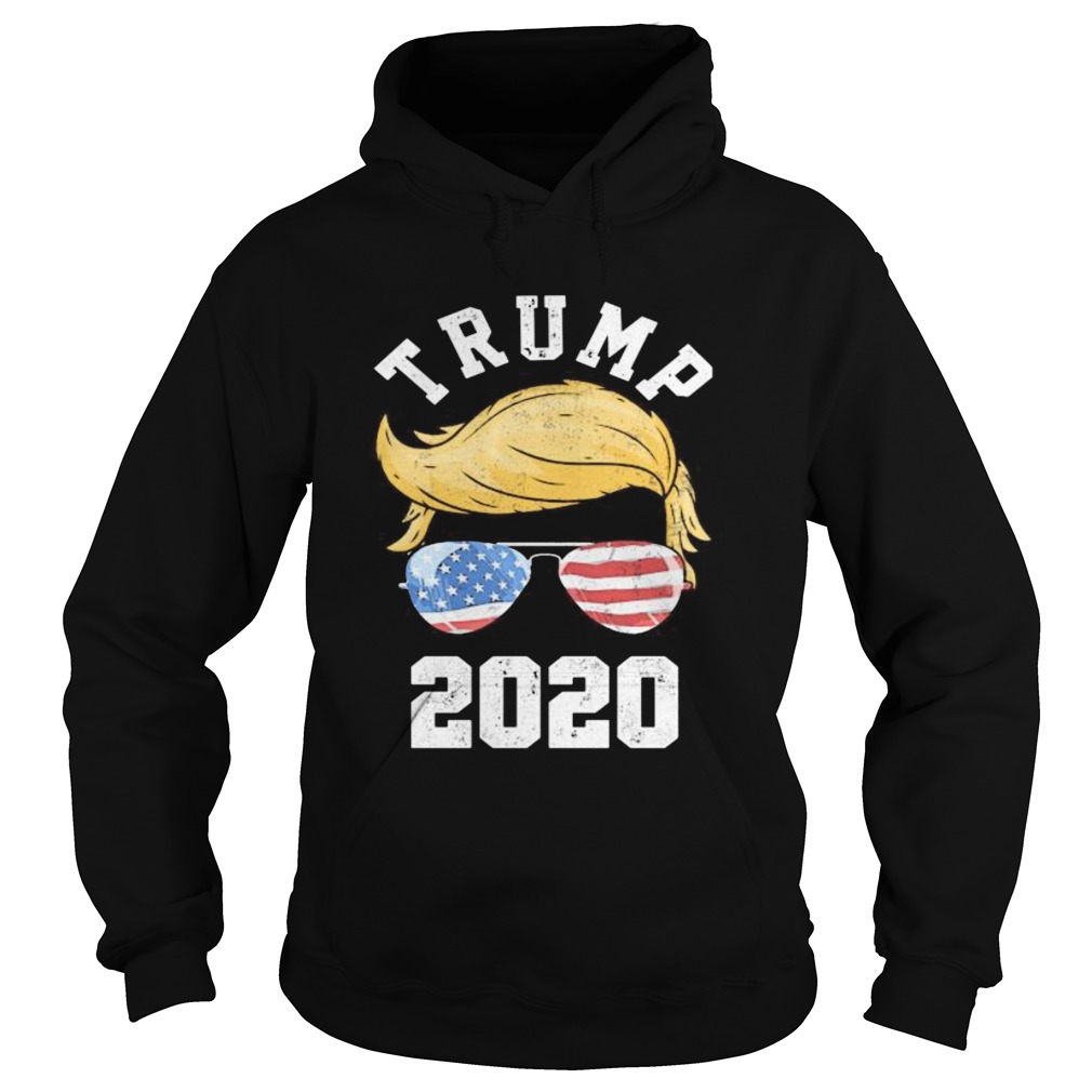 Trump 2020 Glasse American Flag Hoodie