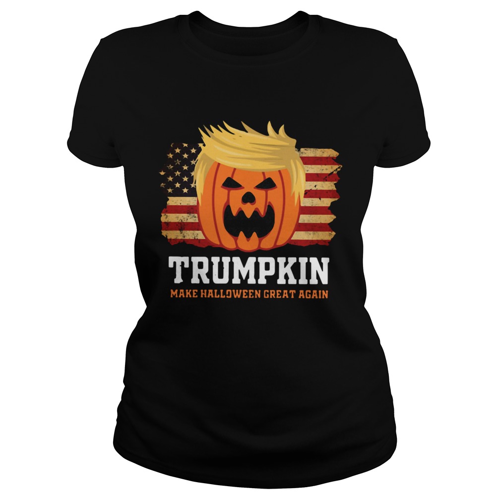 Trumpkin Make Halloween Great Again American Flag Classic Ladies