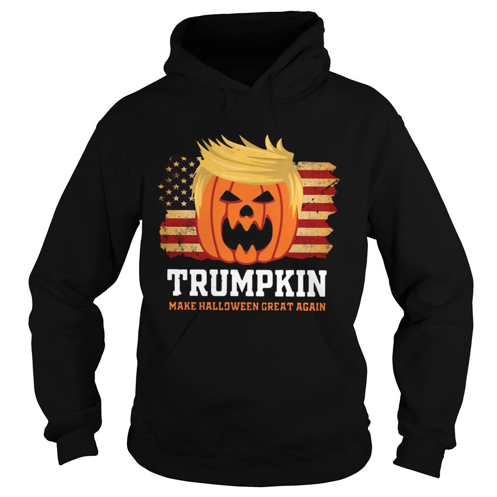 Trumpkin Make Halloween Great Again American Flag Hoodie