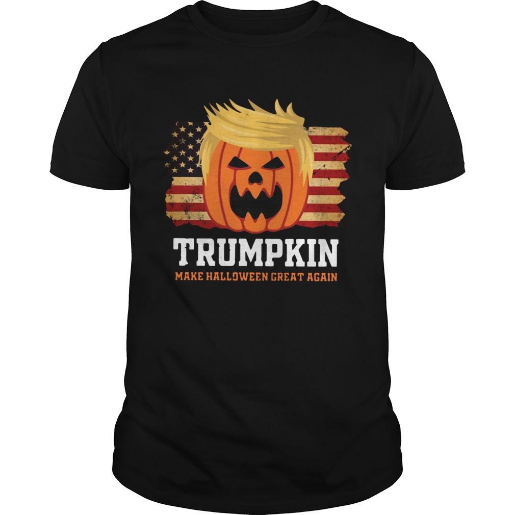 Trumpkin Make Halloween Great Again American Flag shirt