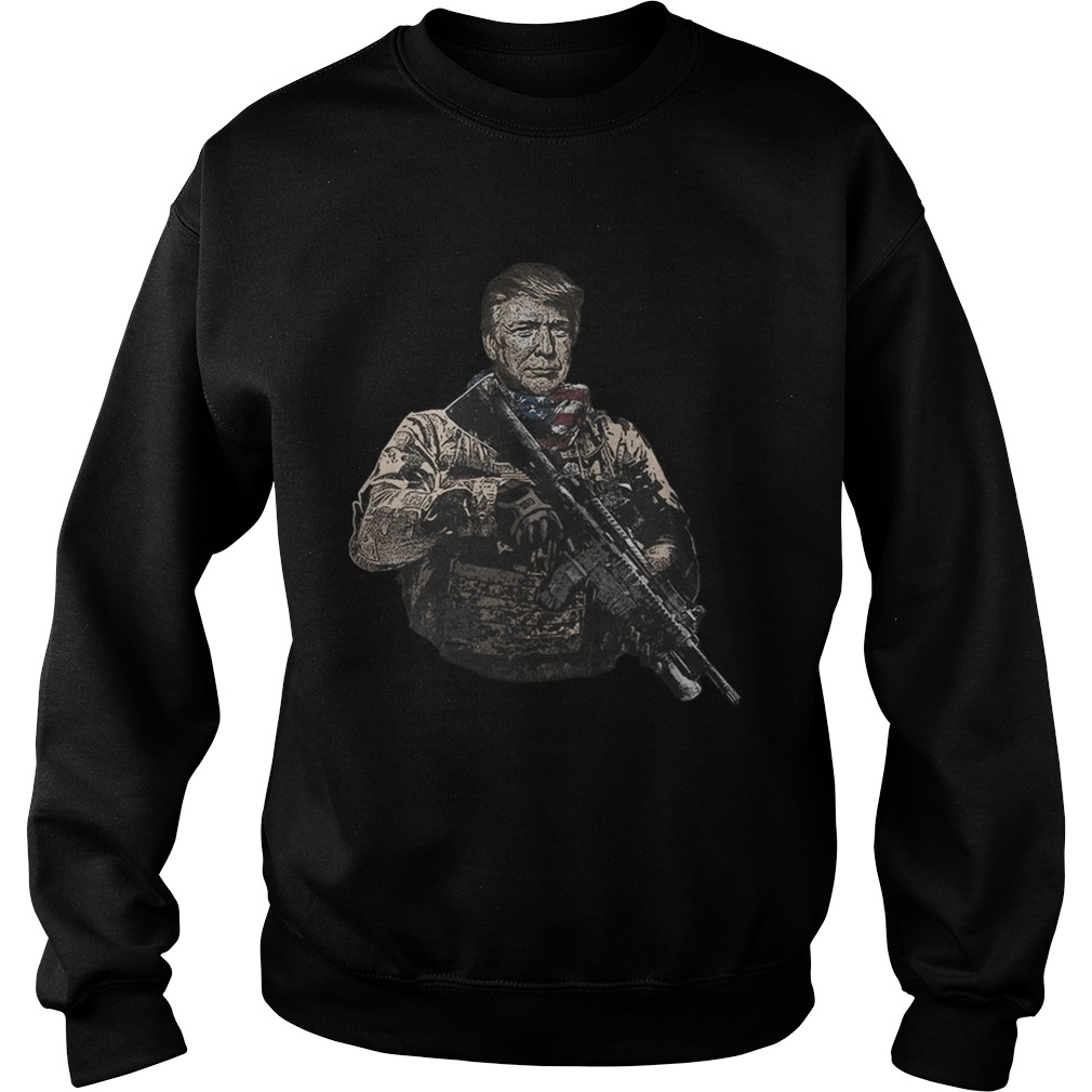 Veteran donald trump american flag independence day Sweatshirt