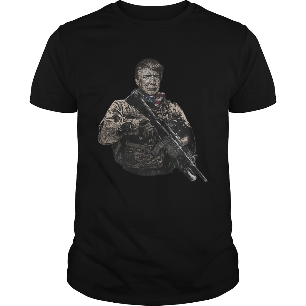 Veteran donald trump american flag independence day shirt