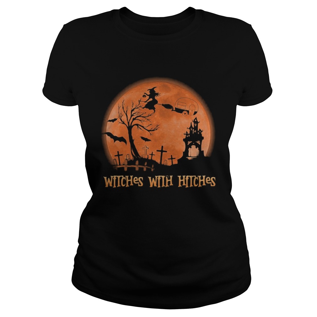 WITCHES WITH HITCHES SUNSET HALLOWEEN Classic Ladies