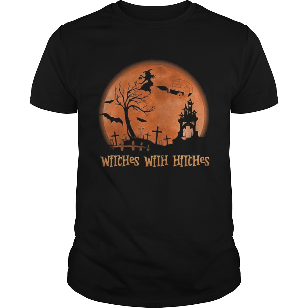 WITCHES WITH HITCHES SUNSET HALLOWEEN shirt