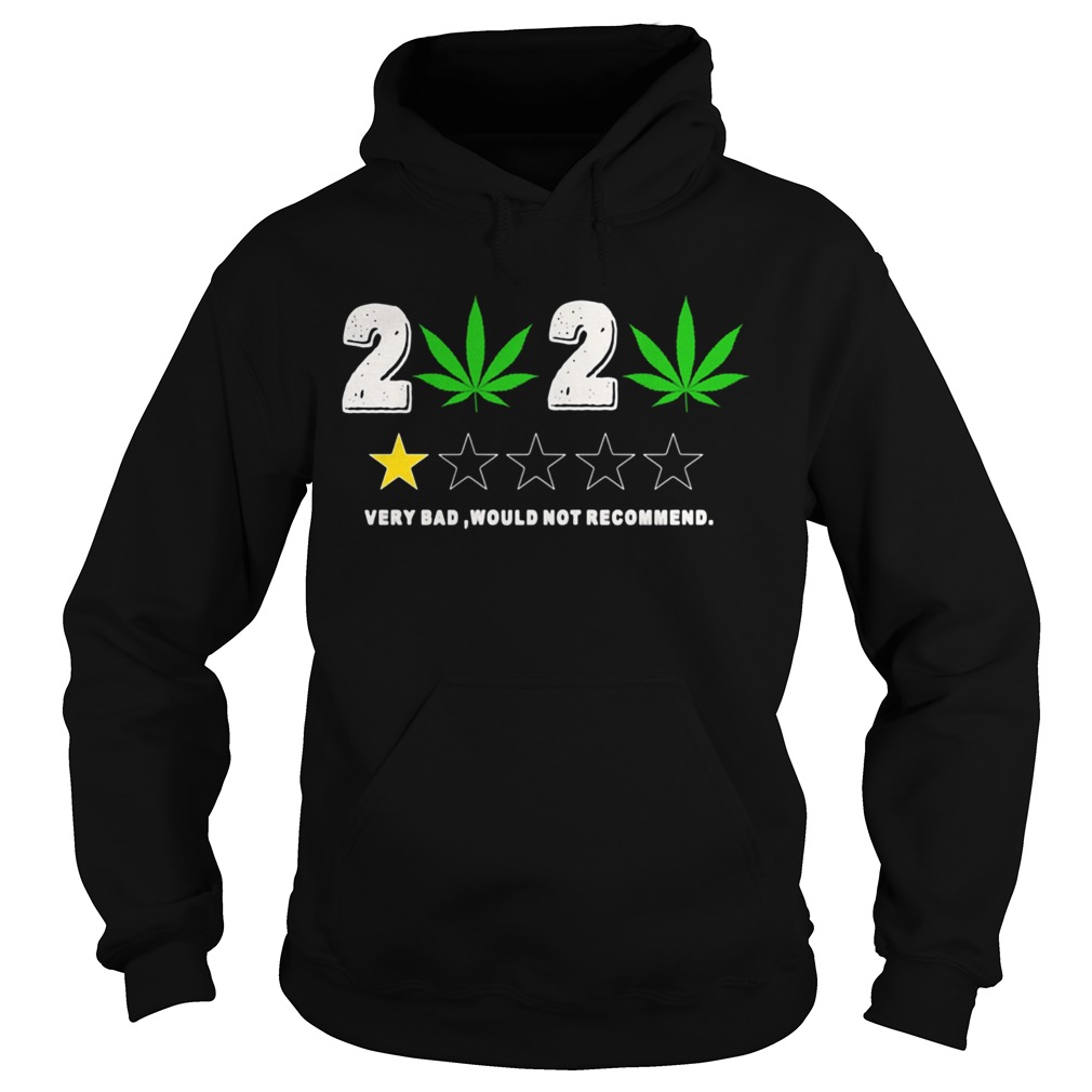 Weed 2020 Very Bad Would Not Recommend Hoodie