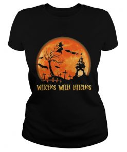 Witches With Hitches Sunset Halloween  Classic Ladies