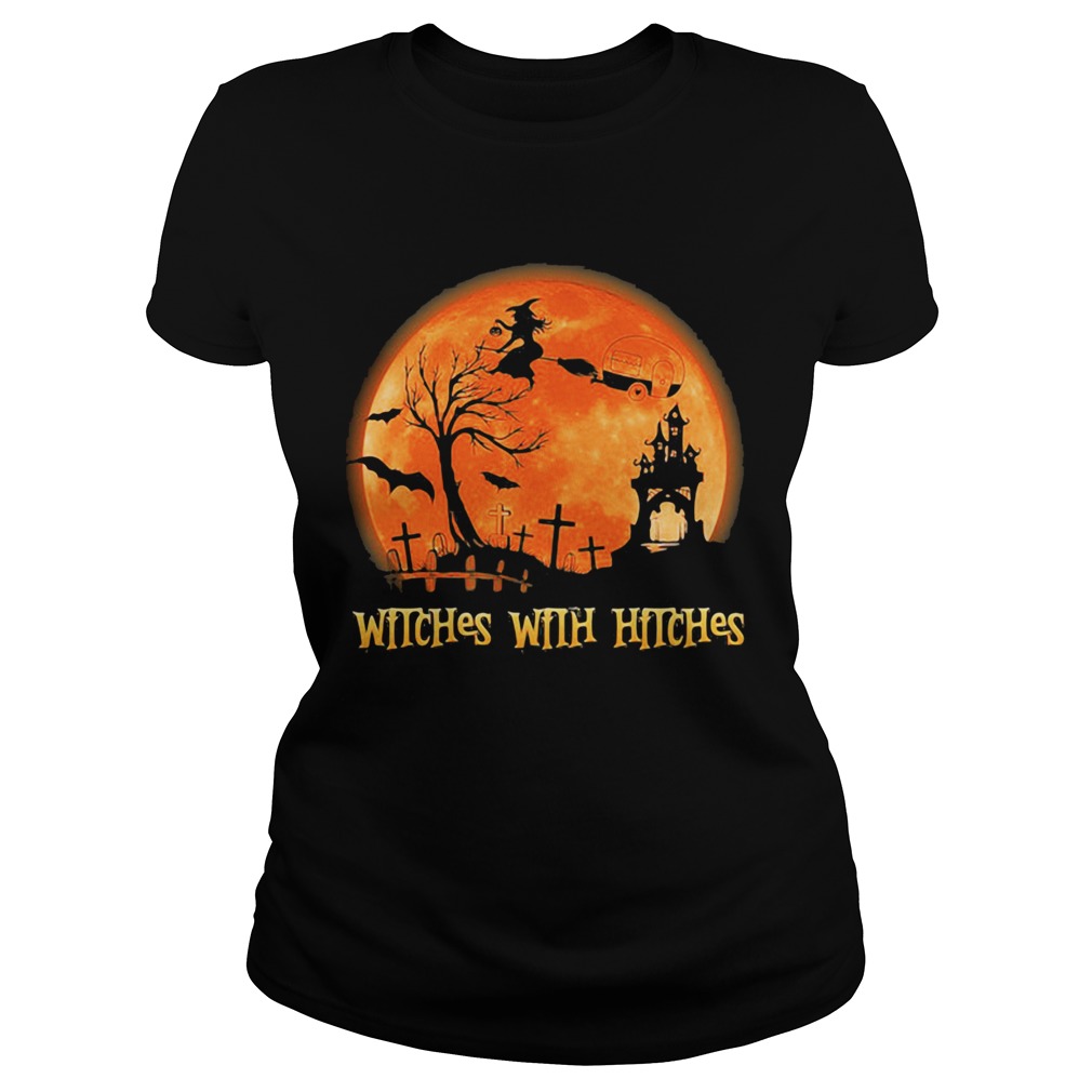 Witches With Hitches Sunset Halloween  Classic Ladies