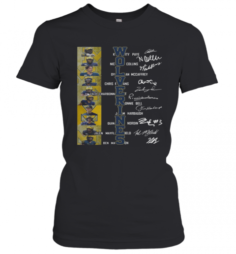 Wolverines Kwity Paye Nico Collins Dylan Mccaffrey Signature T-Shirt Classic Women's T-shirt