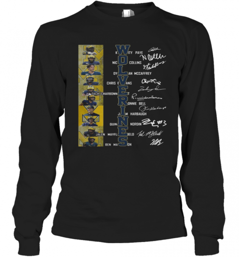 Wolverines Kwity Paye Nico Collins Dylan Mccaffrey Signature T-Shirt Long Sleeved T-shirt 