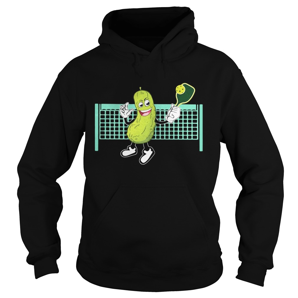 cucumber playing pickleball Hoodie