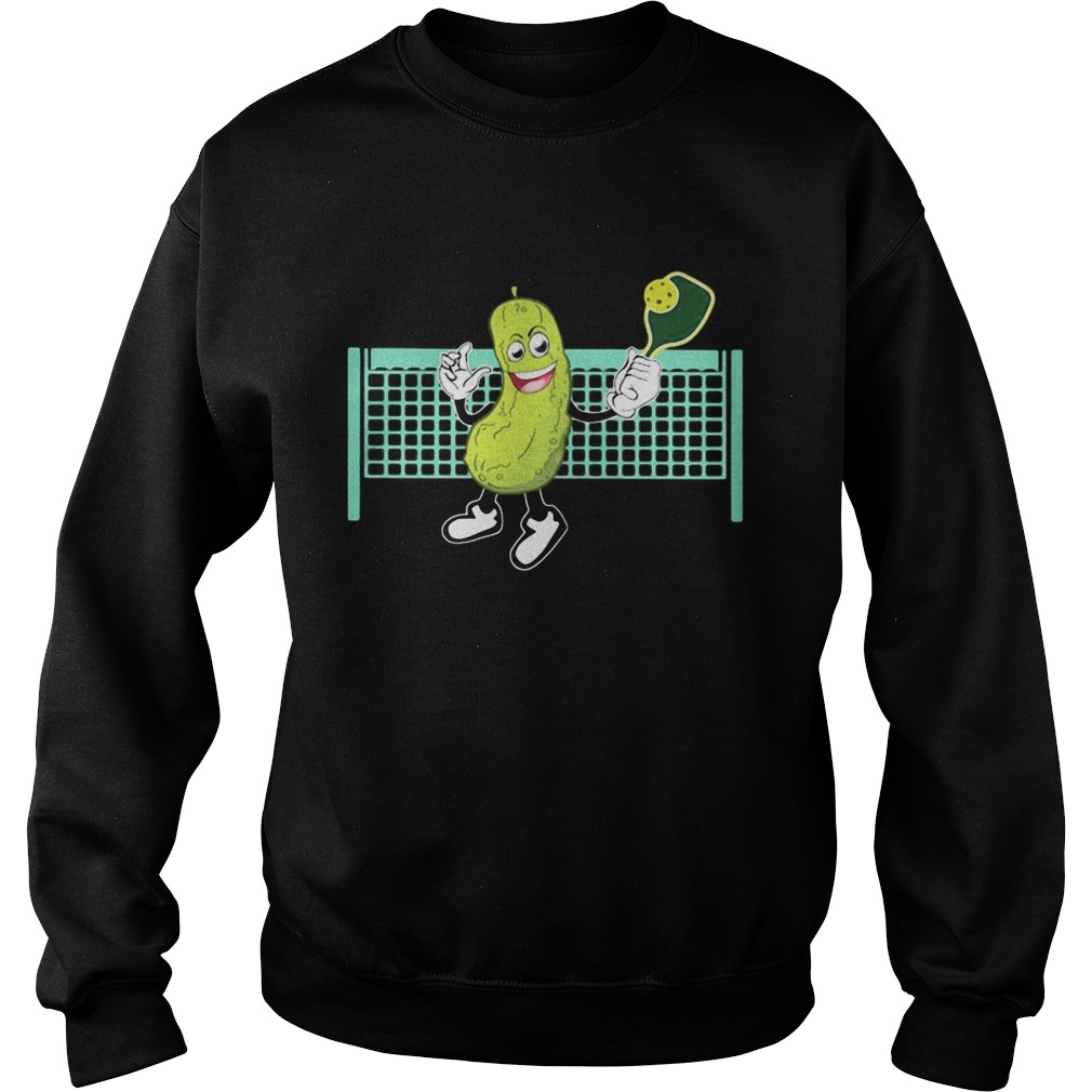 cucumber playing pickleball Sweatshirt