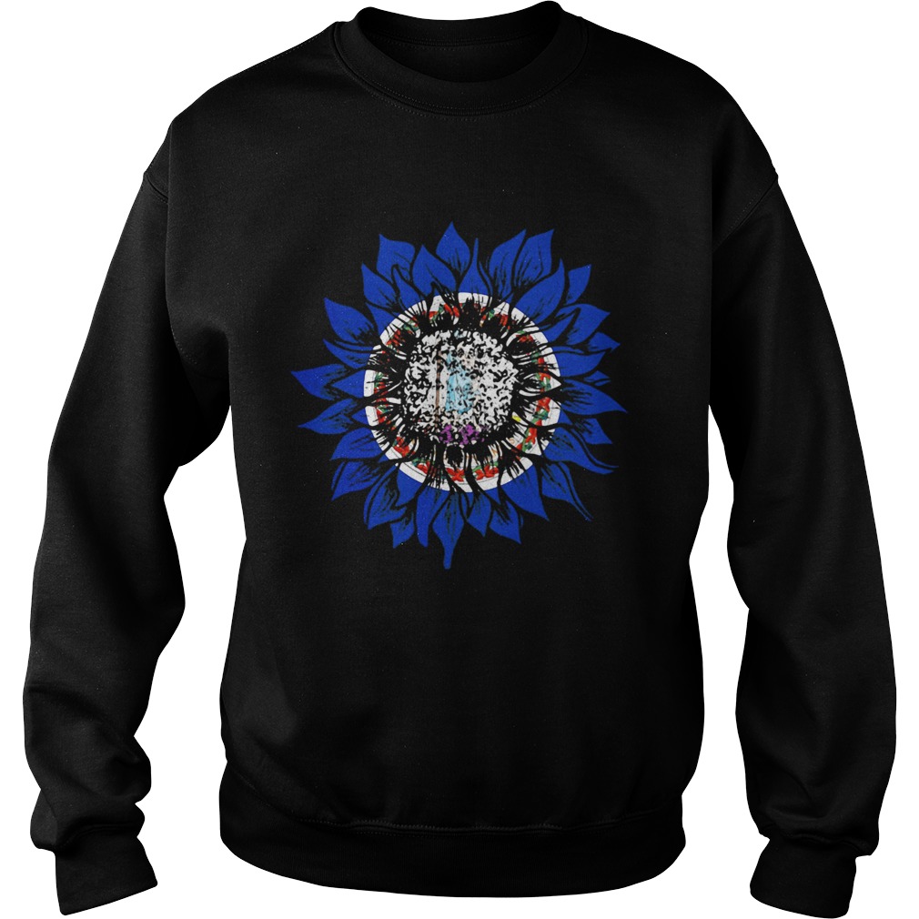 sunflower washington flag Sweatshirt