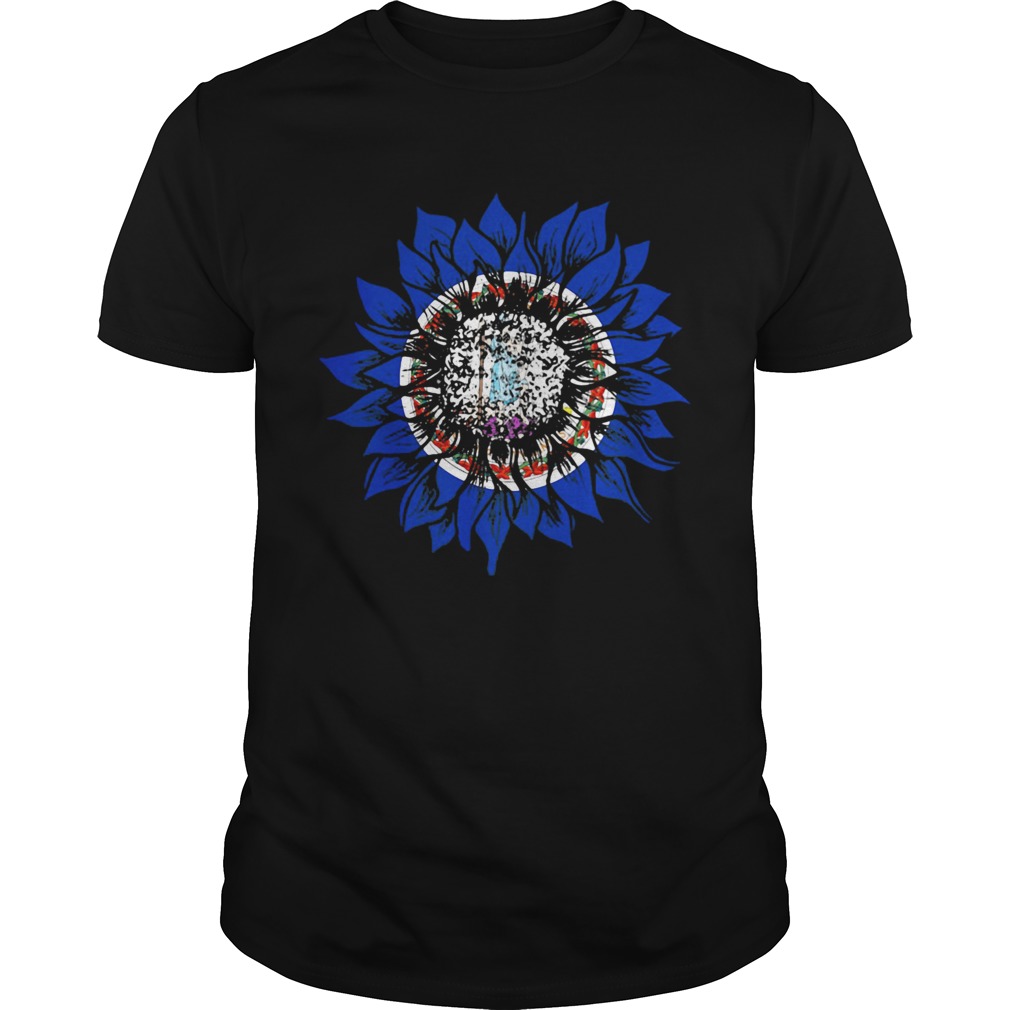 sunflower washington flag shirt