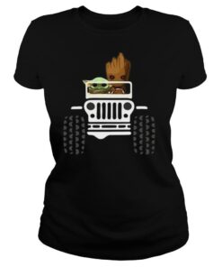 Baby Yoda And Baby Groot Jeep shirt