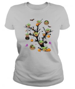 Baby Yoda And Pumpkin Tree Halloween shirt