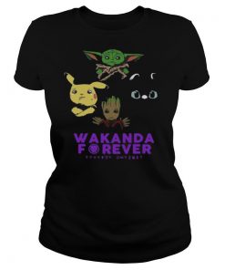 Baby Yoda Baby Groot Pikachu Wakanda Forever shirt