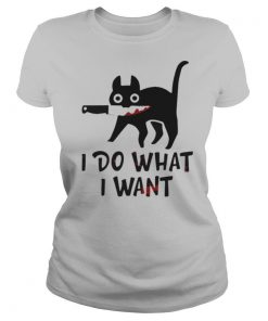 Black Cat I Do What I Want shirt