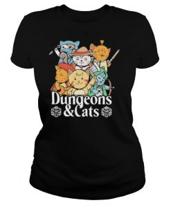 Dungeons And Cats Game Characters Art shirt