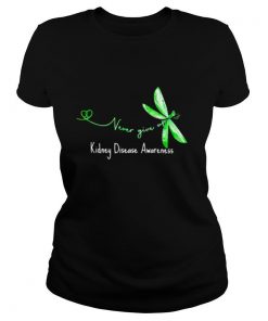 Never Give Up Kidney Disease Awareness Butterfly shirt