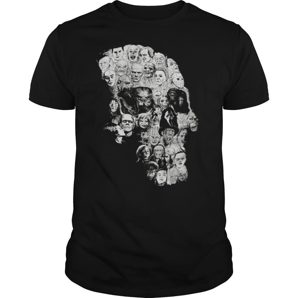 Skull Horror Movie Characters shirt