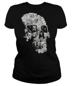 Skull Horror Movie Characters shirt